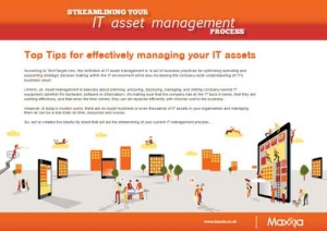 Top Tips for effectively managing your IT assets
